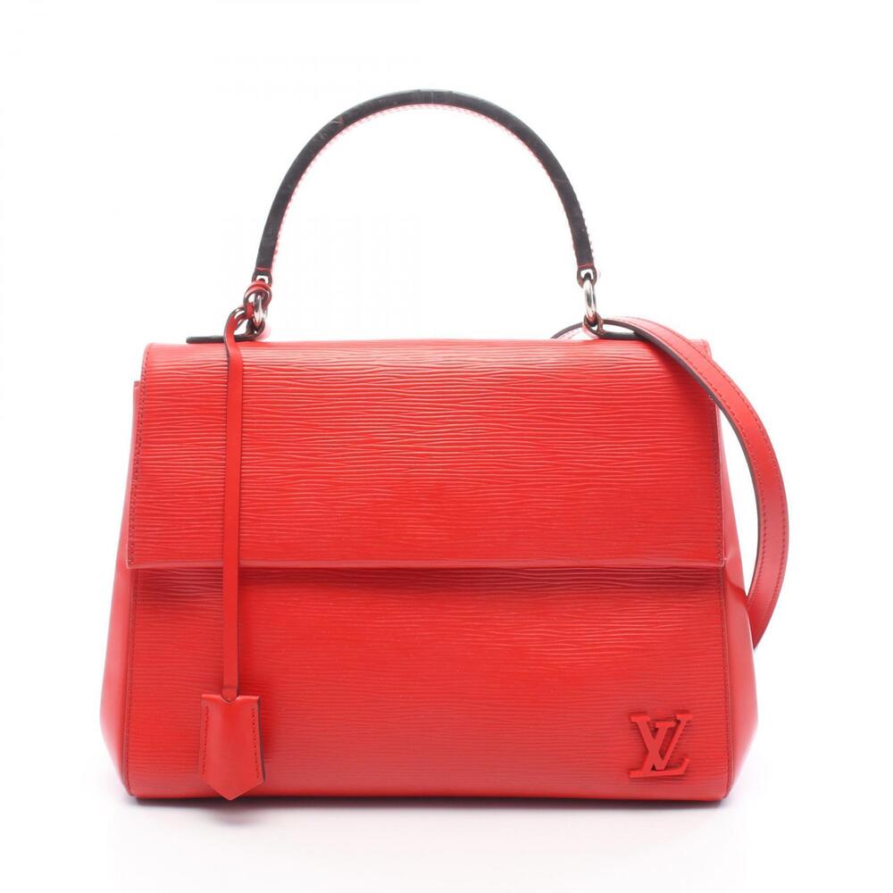 Louis Vuitton Cluny Epi Coquelicot Red Handbag Leather Red